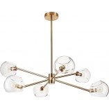 Lampa sufitowa szklana designerska Cosmic VI 75cm przezroczysty / złoty Step Into Design