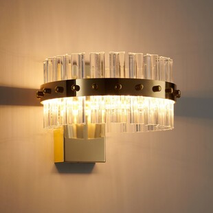 Kinkiet Glamour Aura Złoty | Step Into Design