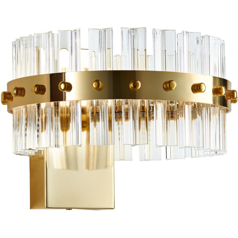 Kinkiet Glamour Aura Złoty | Step Into Design