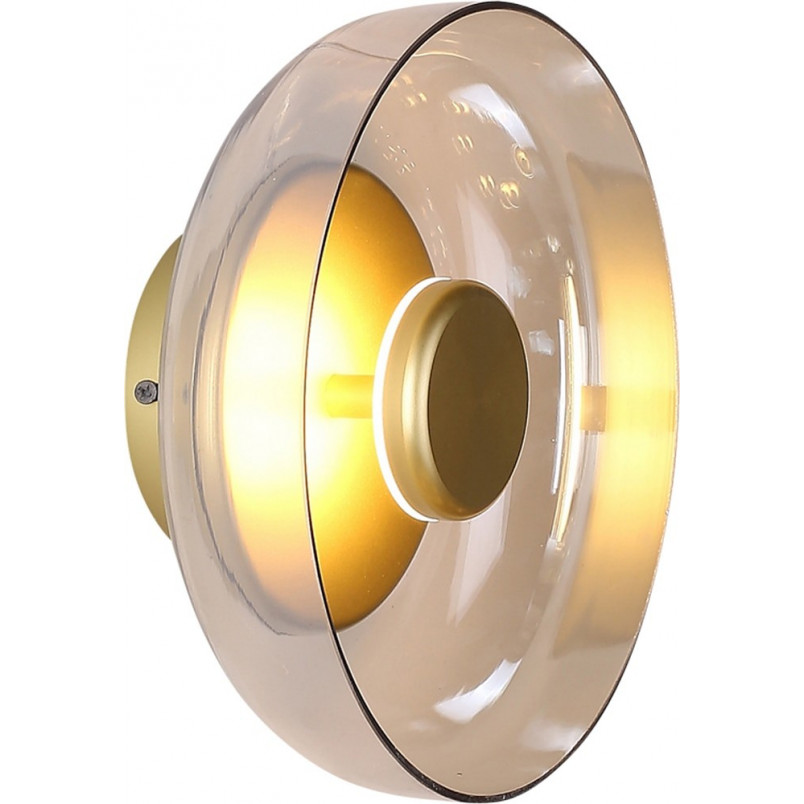 Kinkiet Złoty Szklany Disco LED - Step Into Design