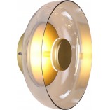 Kinkiet Złoty Szklany Disco LED - Step Into Design