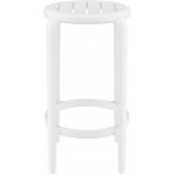 Stołek barowy z tworzywa Tom Bar 65cm biały Siesta