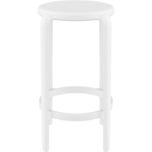 Stołek barowy z tworzywa Tom Bar 65cm biały Siesta
