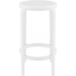 Stołek barowy z tworzywa Tom Bar 65cm biały Siesta