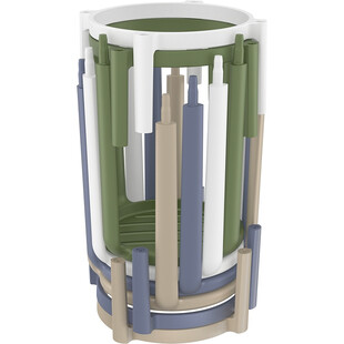 Stołek barowy z tworzywa Tom Bar 65cm biały Siesta