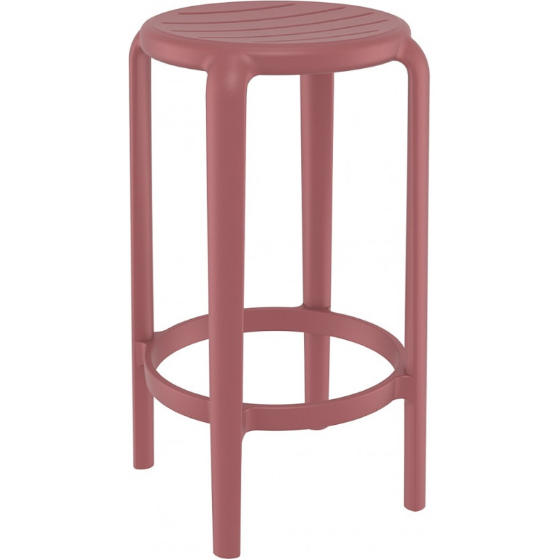 Stołek barowy Tom Bar 65cm - Różowo-czerwony Siesta | Kup teraz!