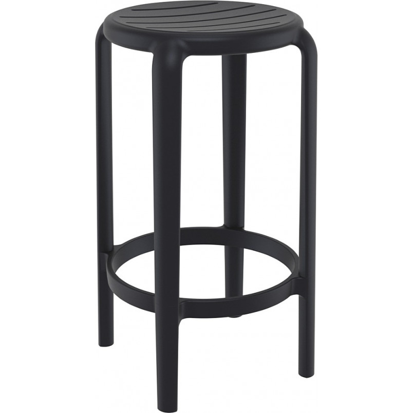 Stołek barowy Tom Bar 65cm czarny Siesta - Komfort i styl