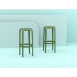 Stołek barowy Tom Bar 75cm oliwkowy Siesta - Stylowy i funkcjonalny