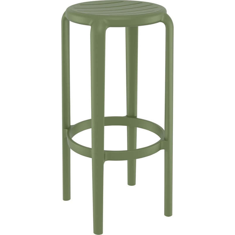 Stołek barowy Tom Bar 75cm oliwkowy Siesta - Stylowy i funkcjonalny