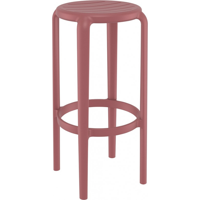 Stołek barowy Tom Bar 75cm - Różowo-Czerwony Siesta | Kup Teraz!