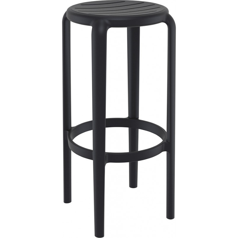Stołek barowy Tom Bar 75cm czarny Siesta - Stylowy i funkcjonalny