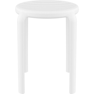 Taboret z tworzywa Tom 45cm biały Siesta