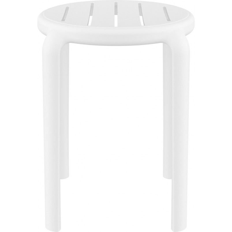 Taboret z tworzywa Tom 45cm biały Siesta