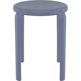 Taboret Tom 45cm Szary Siesta - Wytrzymały i Praktyczny