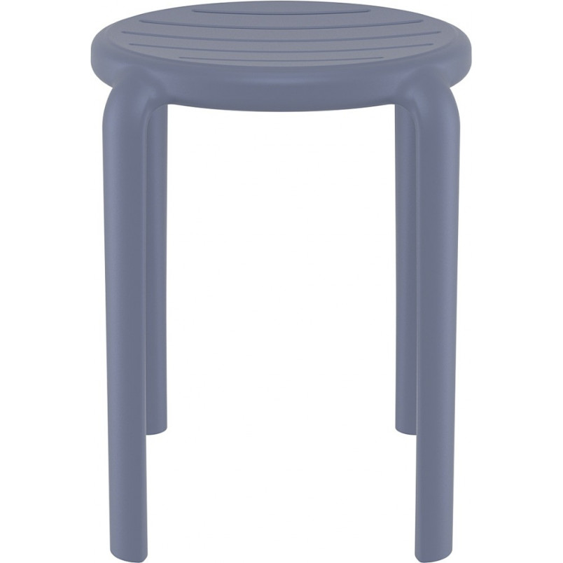 Taboret Tom 45cm Szary Siesta - Wytrzymały i Praktyczny