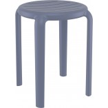 Taboret Tom 45cm Szary Siesta - Wytrzymały i Praktyczny