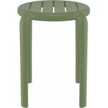 Taboret Tom 45cm oliwkowy Siesta - Hokery do kuchni i jadalni