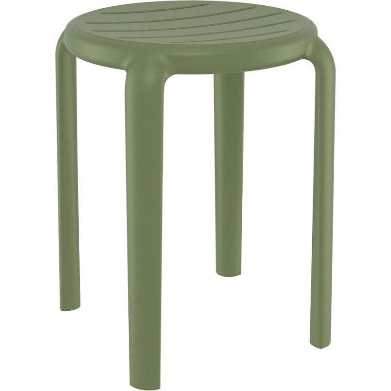 Taboret Tom 45cm oliwkowy Siesta - Hokery do kuchni i jadalni