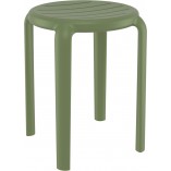 Taboret Tom 45cm oliwkowy Siesta - Hokery do kuchni i jadalni