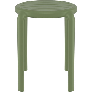 Taboret Tom 45cm oliwkowy Siesta - Hokery do kuchni i jadalni