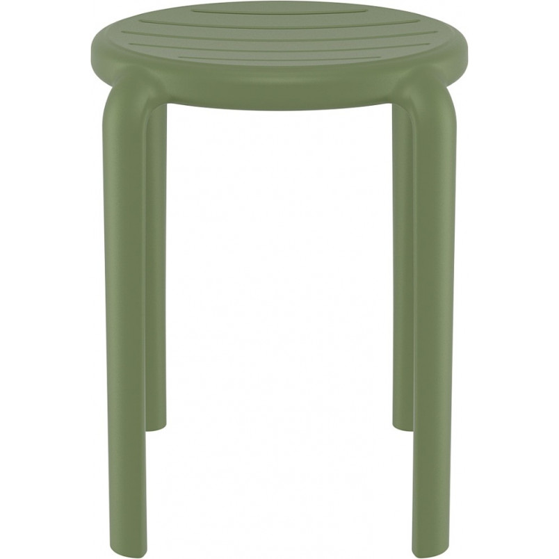 Taboret Tom 45cm oliwkowy Siesta - Hokery do kuchni i jadalni