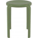 Taboret Tom 45cm oliwkowy Siesta - Hokery do kuchni i jadalni