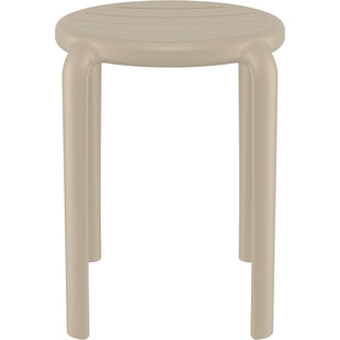 Taboret z tworzywa Tom 45cm kawowy Siesta