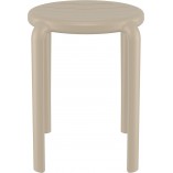 Taboret z tworzywa Tom 45cm kawowy Siesta