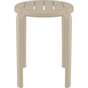 Taboret z tworzywa Tom 45cm kawowy Siesta