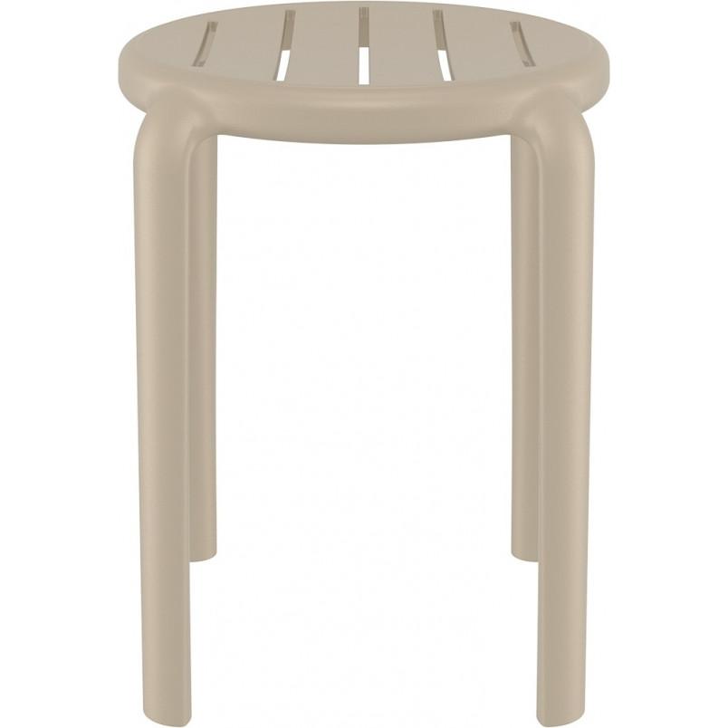 Taboret z tworzywa Tom 45cm kawowy Siesta