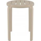 Taboret z tworzywa Tom 45cm kawowy Siesta