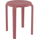 Taboret Tom 45cm różowo-czerwony Siesta - Hokery sklep