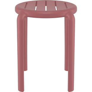 Taboret z tworzywa Tom 45cm różowo-czerwony Siesta