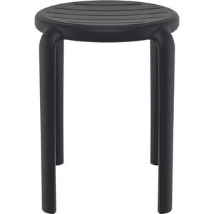 Taboret Tom 45cm Czarny Siesta | Hokery do kuchni i jadalni