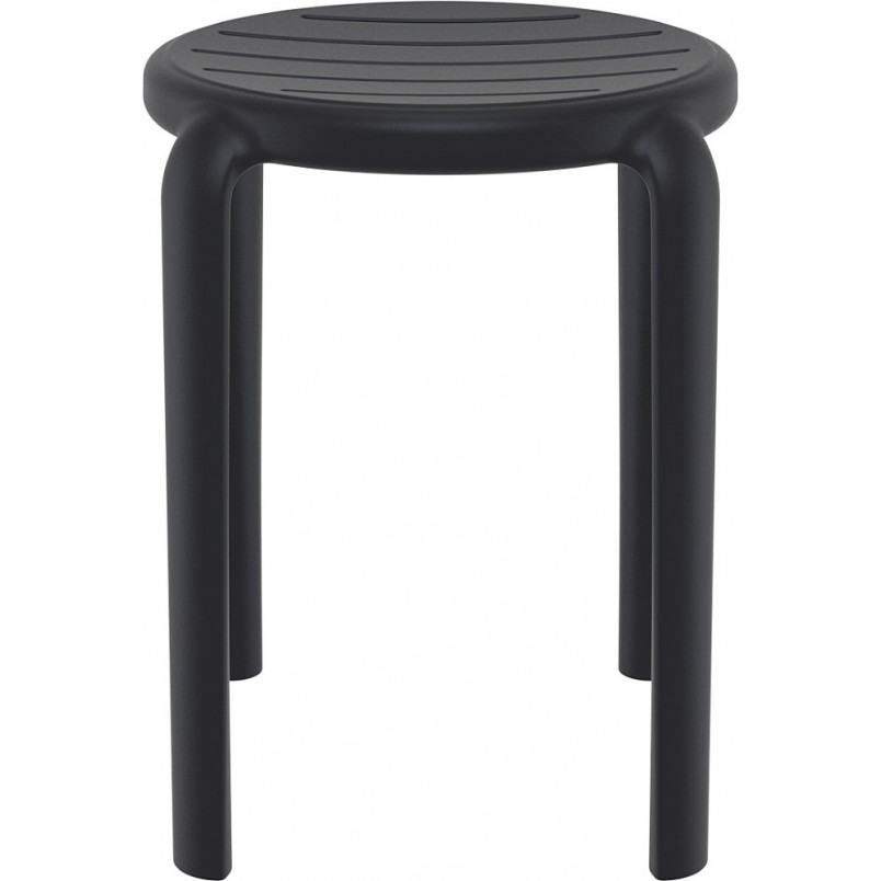 Taboret Tom 45cm Czarny Siesta | Hokery do kuchni i jadalni