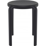 Taboret Tom 45cm Czarny Siesta | Hokery do kuchni i jadalni