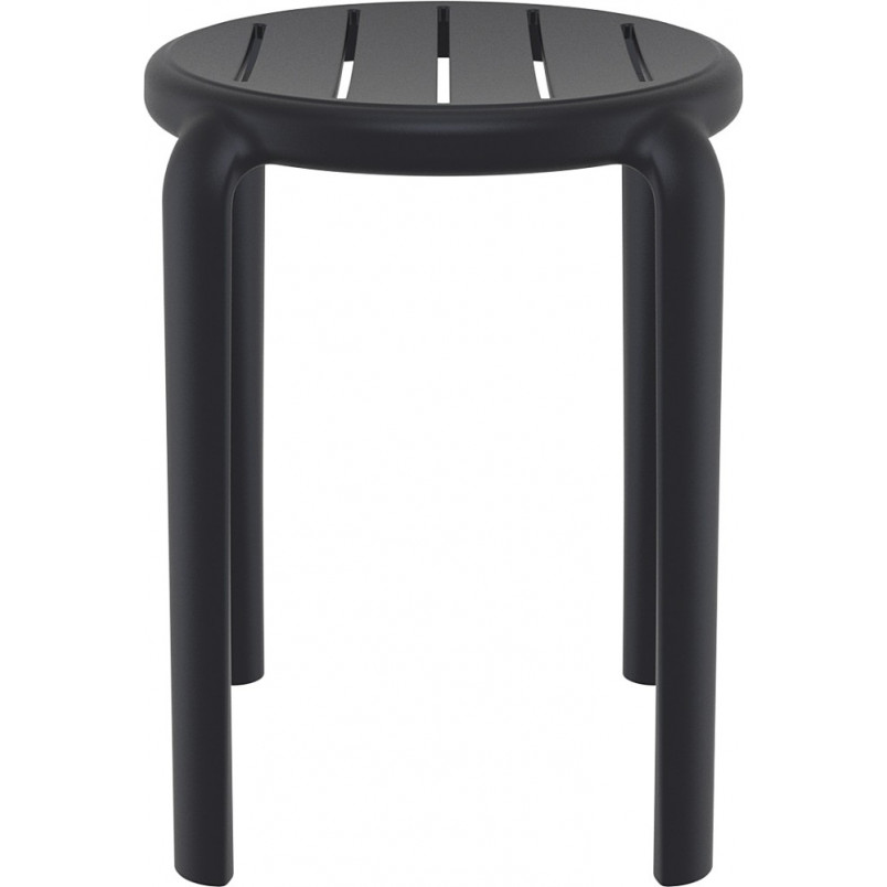 Taboret Tom 45cm Czarny Siesta | Hokery do kuchni i jadalni