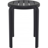 Taboret Tom 45cm Czarny Siesta | Hokery do kuchni i jadalni