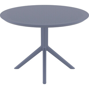 Stół Okrągły Sky Siesta 105cm - Szary | Komfort i Styl
