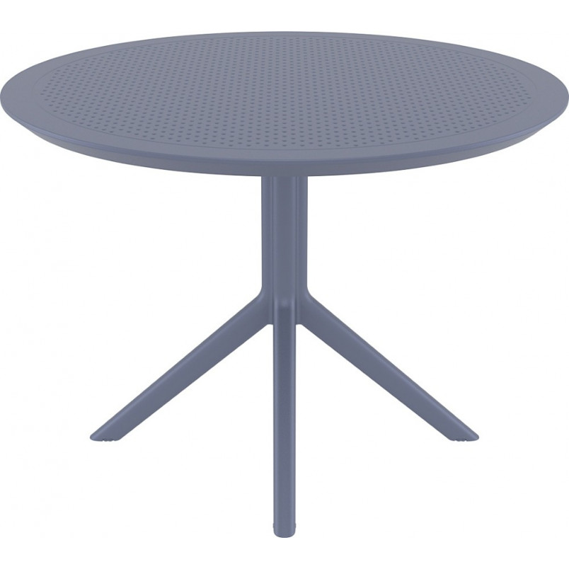 Stół Okrągły Sky Siesta 105cm - Szary | Komfort i Styl
