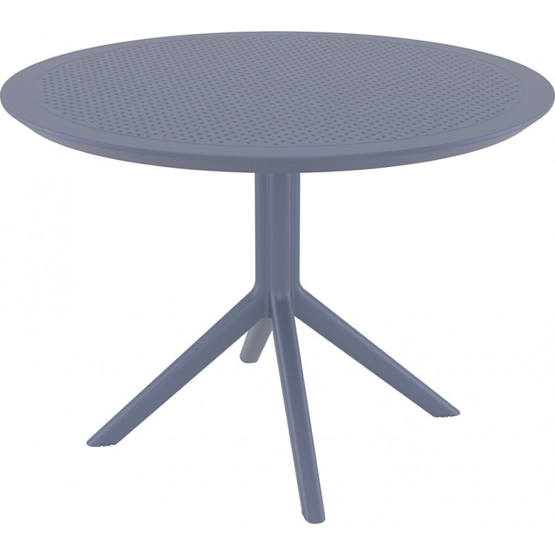 Stół Okrągły Sky Siesta 105cm - Szary | Komfort i Styl