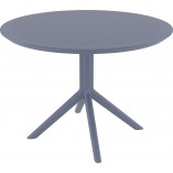 Stół Okrągły Sky Siesta 105cm - Szary | Komfort i Styl
