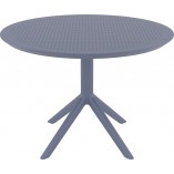 Stół Okrągły Sky Siesta 105cm - Szary | Komfort i Styl