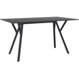 Stół prostokątny Max 140x80cm czarny Siesta
