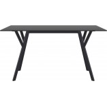 Stół prostokątny Max 140x80cm czarny Siesta