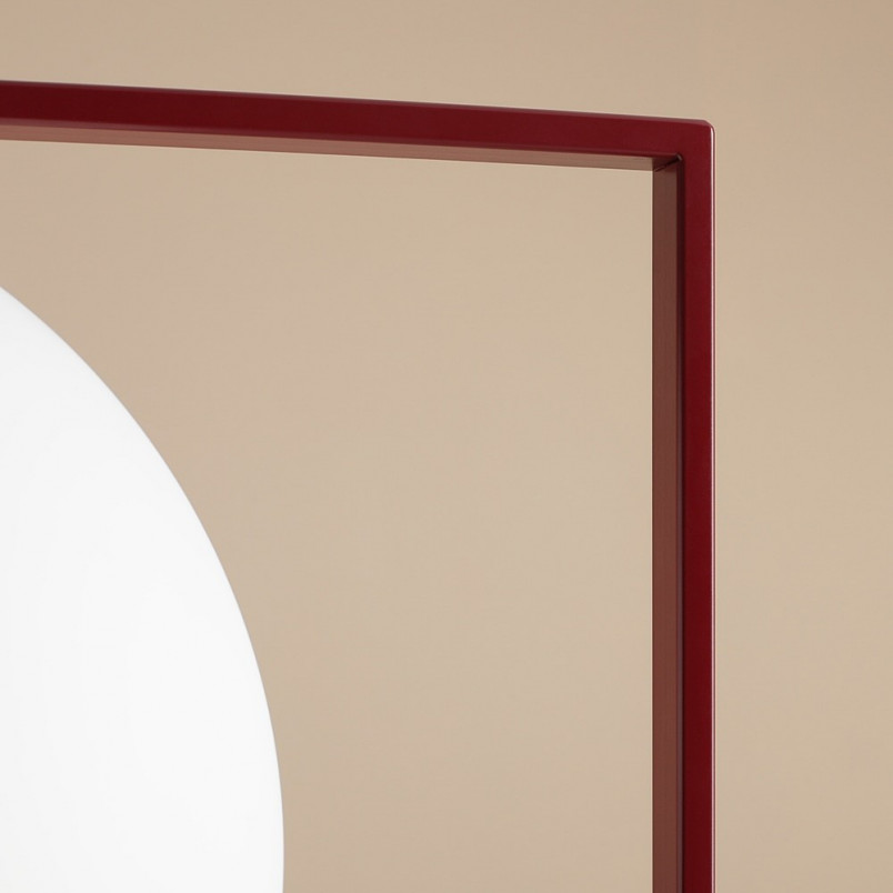 Lampa wisząca 2 kule biały/czerwony Aldex Zac - Elegancki design