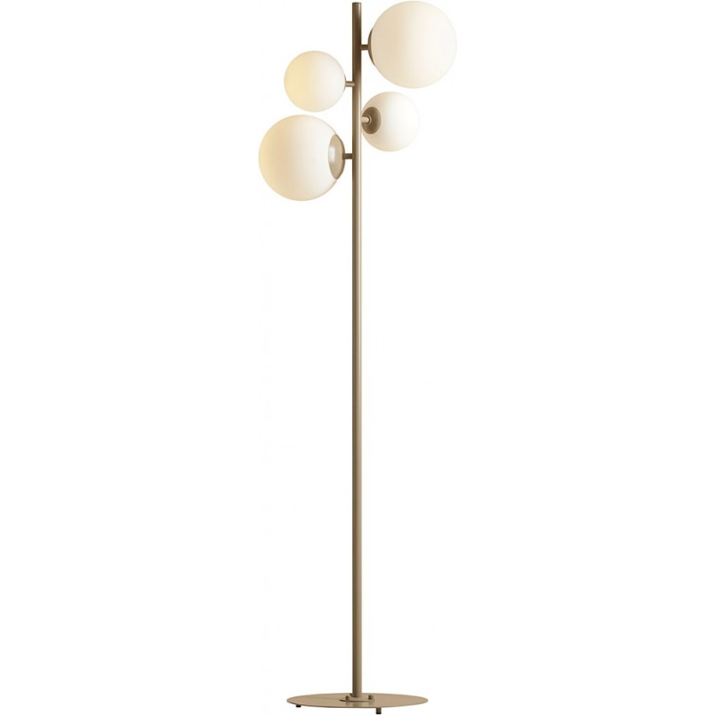 Lampa podłogowa szklane kule Bloom biało-beżowa Aldex