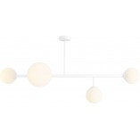 Lampa Sufitowa Dione IV - Szklane Kule, Biały | Aldex