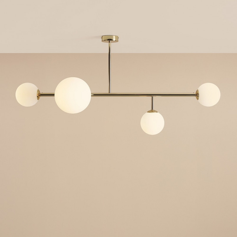 Lampa sufitowa Dione IV - Aldex | Biało-złote kule
