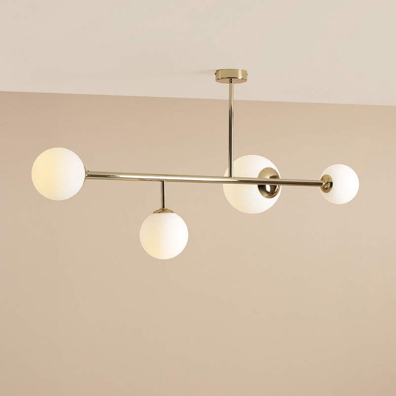 Lampa sufitowa Dione IV - Aldex | Biało-złote kule